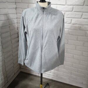 Old Navy Go Dry Ladies Size XL Medium Grey Full Zip Fleece Jacket